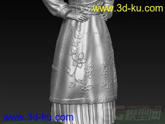 葡萄牙舞者 3D打印模型 STL格式的图片