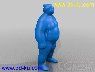 胖子 3D打印模型 STL格式的图片