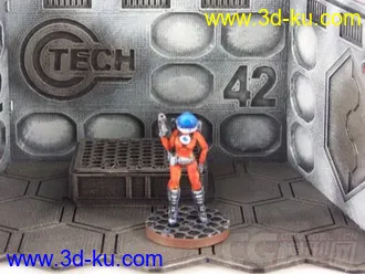 太空美少女 3D打印模型 STL格式的图片