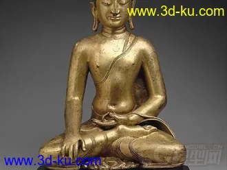 释迦牟尼佛 3D打印模型 STL格式的图片