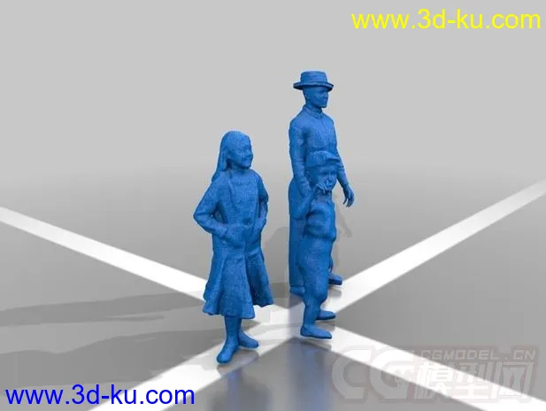 小家庭 3D打印模型 STL格式的图片1