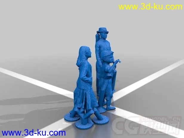 小家庭 3D打印模型 STL格式的图片2