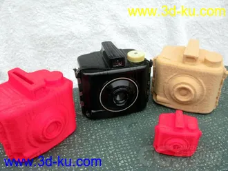 相机存钱罐 3D打印模型 STL格式的图片
