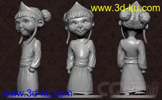 小公主 3D打印模型 STL格式的图片