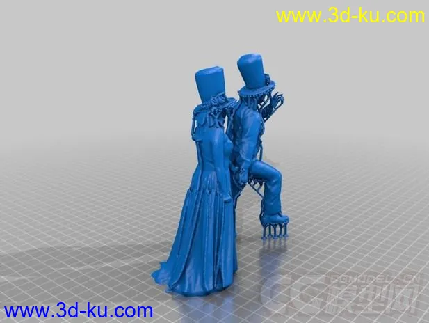 新郎新娘 3D打印模型 STL格式的图片1