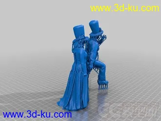 新郎新娘 3D打印模型 STL格式的图片