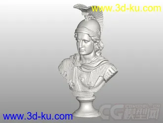 亚历山大帝 3D打印模型 STL格式的图片