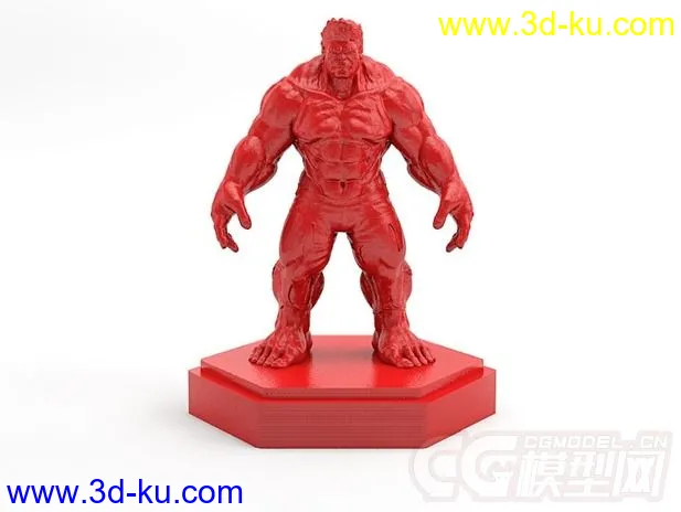 雄武的绿巨人 3D打印模型 STL格式的图片1