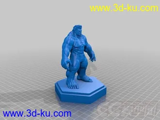雄武的绿巨人 3D打印模型 STL格式的图片