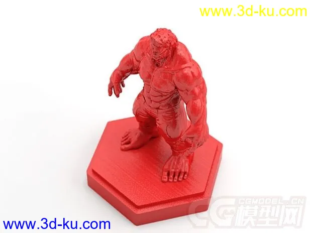 雄武的绿巨人 3D打印模型 STL格式的图片5