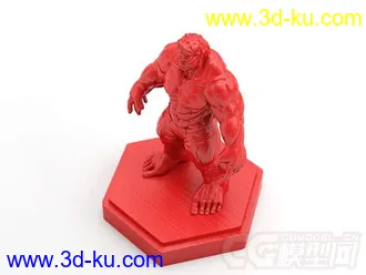 雄武的绿巨人 3D打印模型 STL格式的图片