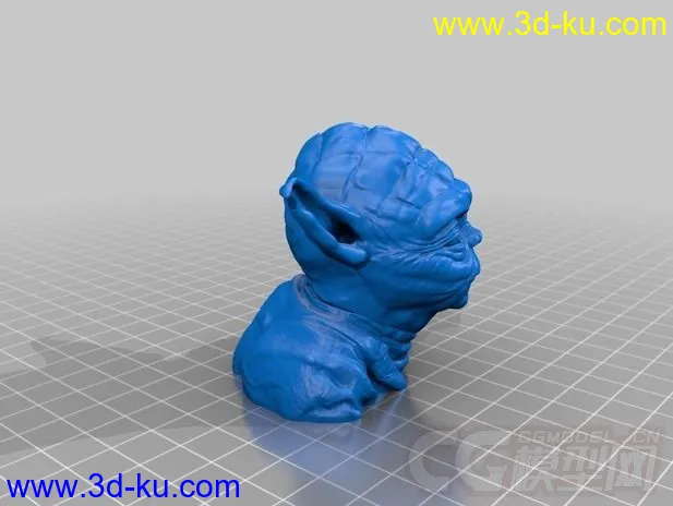 尤达 3D打印模型 STL格式的图片3