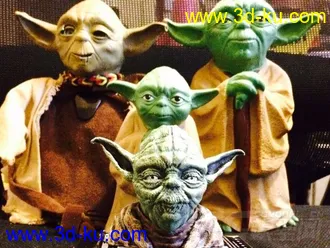尤达 3D打印模型 STL格式的图片