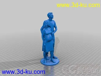 幸福夫妻 3D打印模型 STL格式的图片