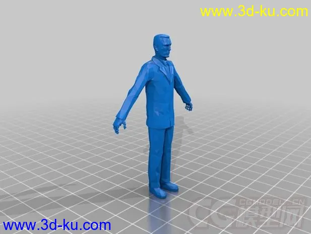 中年人 3D打印模型 STL格式的图片1