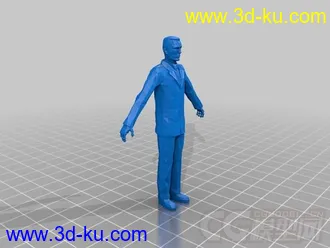 中年人 3D打印模型 STL格式的图片