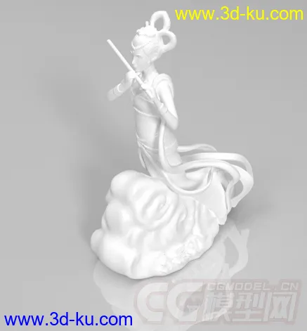 嫦娥 月亮仙子 众景 3D打印模型 STL格式的图片2