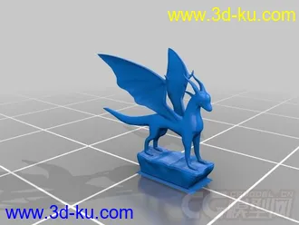 3D龙模型 3D打印模型 STL格式的图片