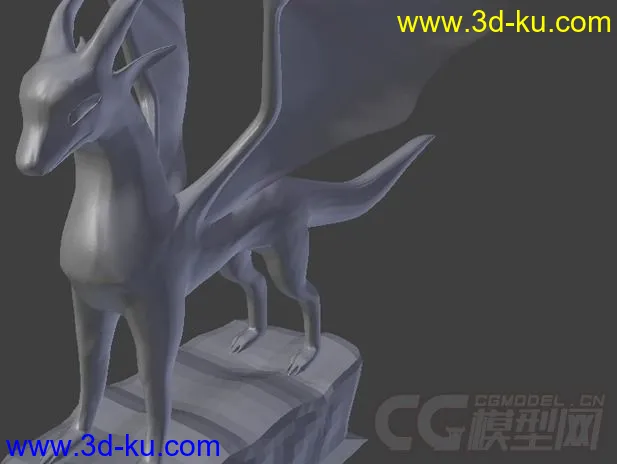 3D龙模型 3D打印模型 STL格式的图片2