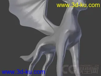 3D龙模型 3D打印模型 STL格式的图片