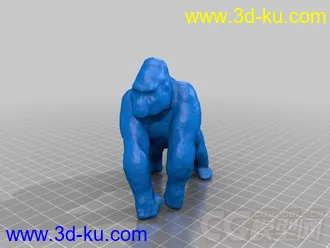 大猩猩扫描 3D打印模型 STL格式的图片