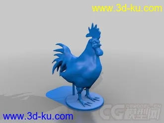 大公鸡 3D打印模型 STL格式的图片