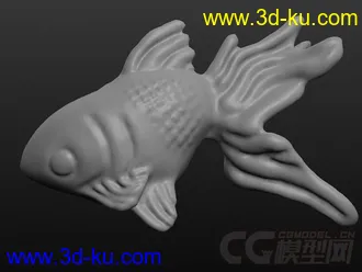 大金鱼 3D打印模型 STL格式的图片