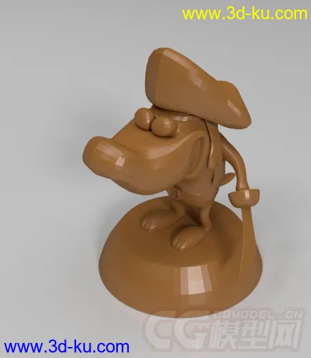 海盗狗 3D打印模型 STL格式的图片1