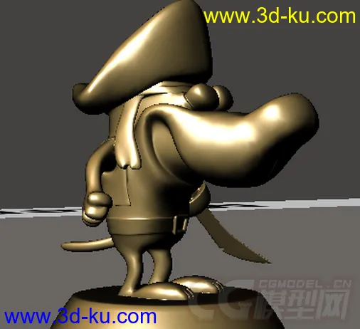 海盗狗 3D打印模型 STL格式的图片2
