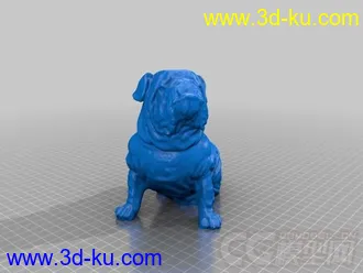 格鲁吉亚斗牛犬 3D打印模型 STL格式的图片