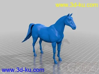 骏马 3D打印模型 STL格式的图片