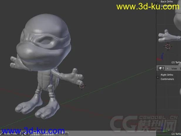 忍者神龟 3D打印模型 STL格式的图片1
