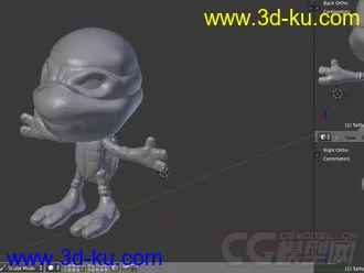忍者神龟 3D打印模型 STL格式的图片