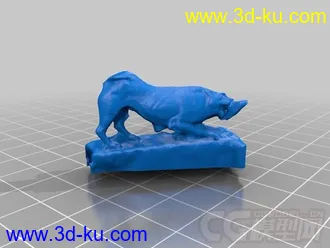 狮子雕像 3D打印模型 STL格式的图片