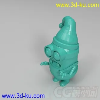 圣诞节小黄人 3D打印模型 STL格式的图片