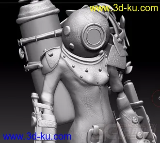 生化奇兵的大姐姐 3D打印模型 STL格式的图片