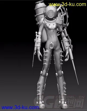 生化奇兵的大姐姐 3D打印模型 STL格式的图片