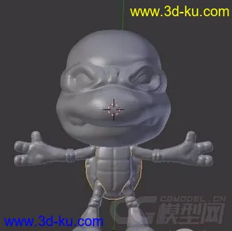 忍者神龟大头版 3D打印模型 STL格式的图片
