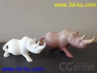 犀牛模型 3D打印模型 STL格式的图片