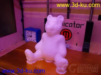 泰迪熊坐姿 3D打印模型 STL格式的图片