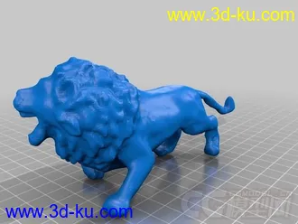 新非洲狮子 3D打印模型 STL格式的图片