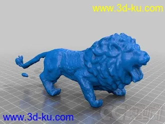 新非洲狮子 3D打印模型 STL格式的图片