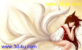细化阿狸 3D打印模型 STL格式的图片