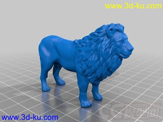 雄狮 3D打印模型 STL格式的图片1
