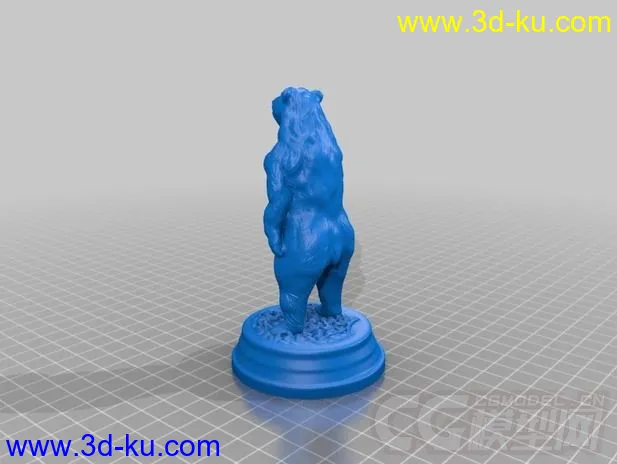 棕色的狗熊 3D打印模型 STL格式的图片1