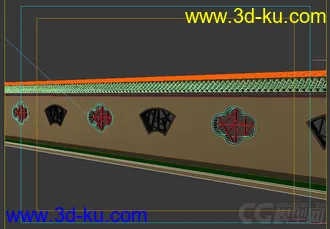 3D打印模型古典 中式 栏杆 围墙 景墙的图片