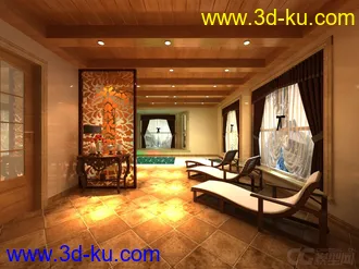 3D打印模型spa美容馆疗养的图片