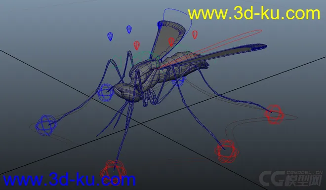 蚊子 有材质绑定模型的图片2