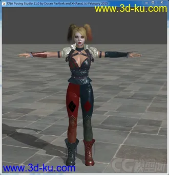 3D打印模型蝙蝠侠：阿甘之城——小丑女的图片