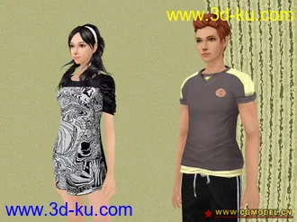 一对男女的模型的图片